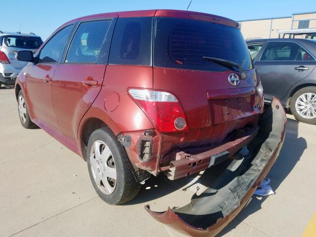 JTKKT624560165336 - 2006 TOYOTA SCION XA RED photo 3