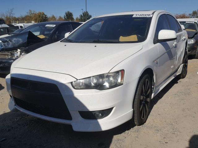 JA3AU86W29U017664 - 2009 MITSUBISHI LANCER GTS WHITE photo 2