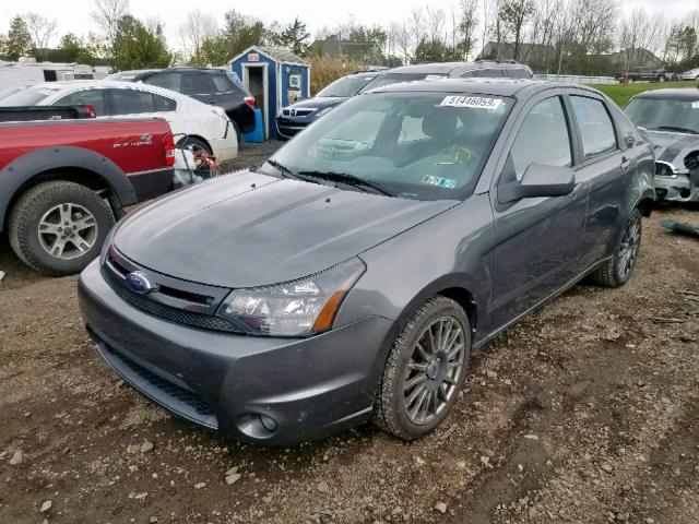 1FAHP3GN3AW152330 - 2010 FORD FOCUS SES GRAY photo 2