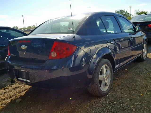 1G1AT58H997292764 - 2009 CHEVROLET COBALT LT BLUE photo 4