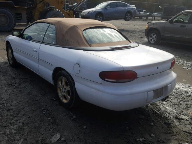 3C3EL55H7WT292075 - 1998 CHRYSLER SEBRING JX WHITE photo 3