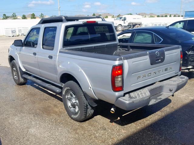 1N6ED27T84C456268 - 2004 NISSAN FRONTIER X SILVER photo 3