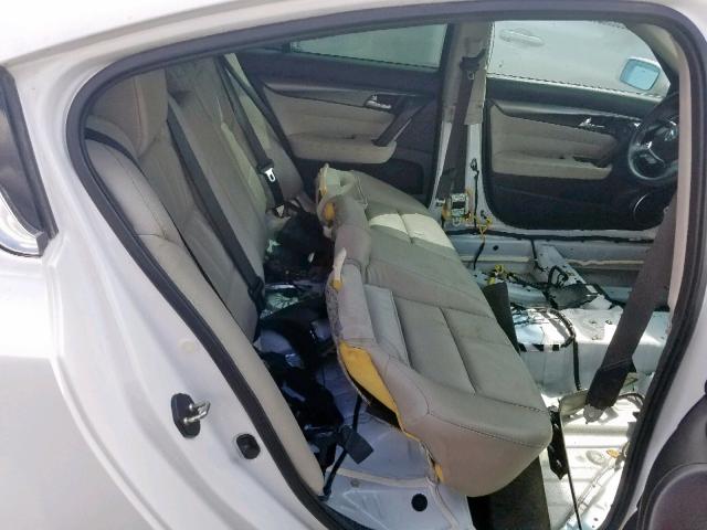 19UUA8F32EA002107 - 2014 ACURA TL SE WHITE photo 6