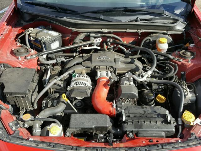 JF1ZNAA15D2716317 - 2013 TOYOTA SCION FR-S RED photo 7