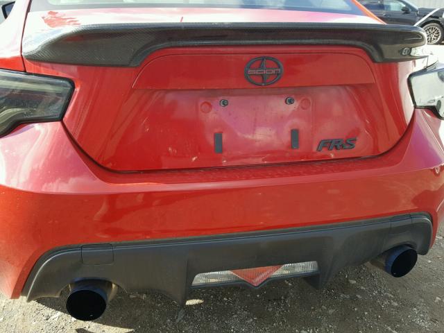 JF1ZNAA15D2716317 - 2013 TOYOTA SCION FR-S RED photo 9