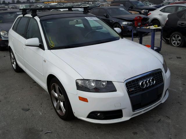 WAUHE78P48A185333 - 2008 AUDI A3 2.0 WHITE photo 1