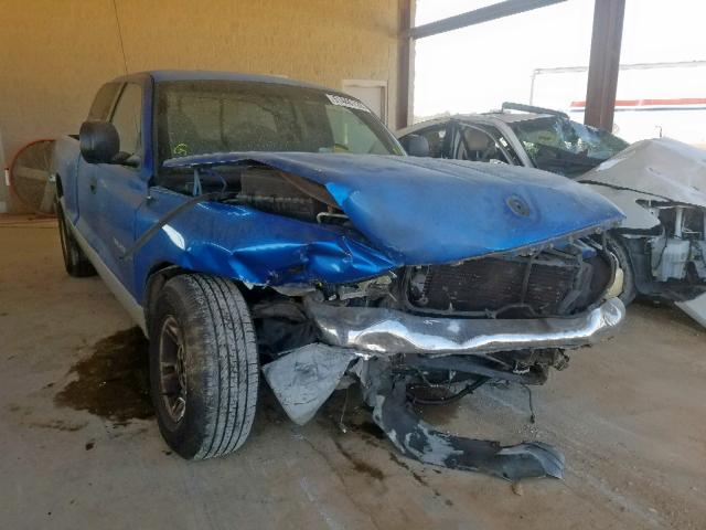 1B7GL22X0WS692527 - 1998 DODGE DAKOTA BLUE photo 1