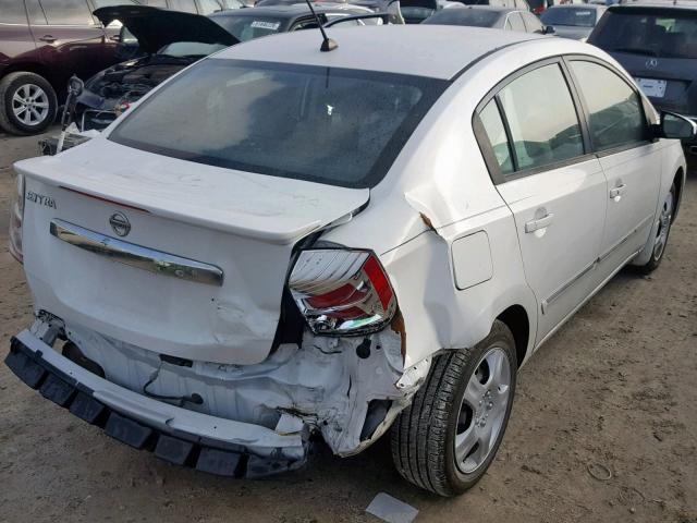 3N1AB6AP5CL707327 - 2012 NISSAN SENTRA 2.0 WHITE photo 4