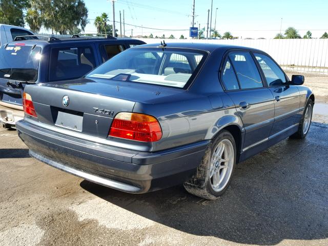 WBAGG8345YDN76076 - 2000 BMW 740I BLUE photo 4