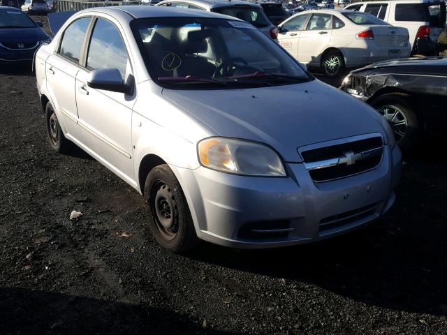 KL1TD56687B150258 - 2007 CHEVROLET AVEO BASE Gümüş foto 1
