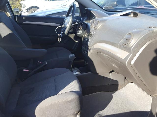 KL1TD56687B150258 - 2007 CHEVROLET AVEO BASE Gümüş foto 5