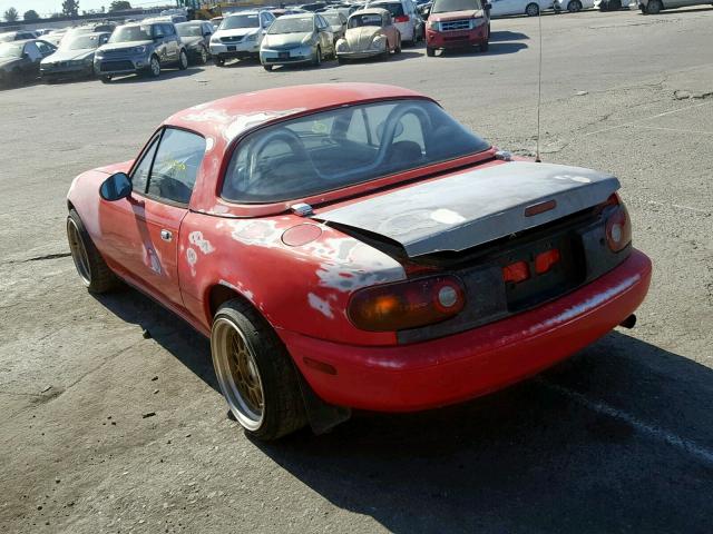 JM1NA3510L0143427 - 1990 MAZDA MX-5 MIATA RED photo 3