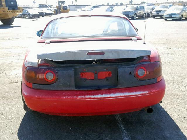 JM1NA3510L0143427 - 1990 MAZDA MX-5 MIATA RED photo 6