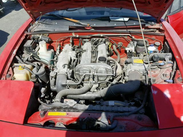 JM1NA3510L0143427 - 1990 MAZDA MX-5 MIATA RED photo 7