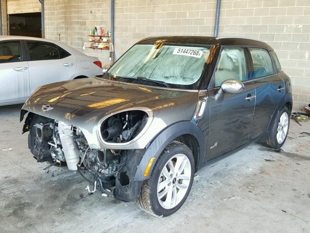 WMWZC5C54CWL57375 - 2012 MINI COOPER S C GRAY photo 2