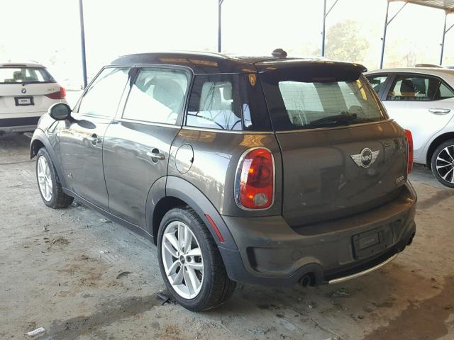 WMWZC5C54CWL57375 - 2012 MINI COOPER S C GRAY photo 3