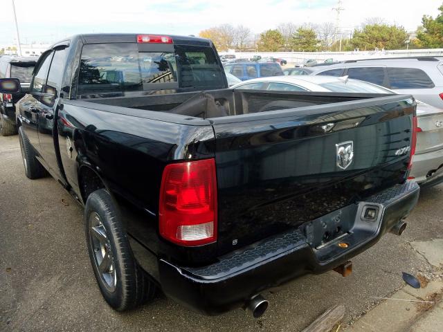 1C6RD7HT5CS185312 - 2012 DODGE RAM 1500 S BLACK photo 3