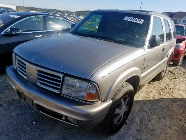 1GHDT13W9Y2279005 - 2000 OLDSMOBILE BRAVADA SILVER photo 2