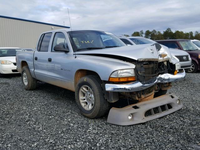 1B7GL2AN91S148343 - 2001 DODGE DAKOTA QUA SILVER photo 1