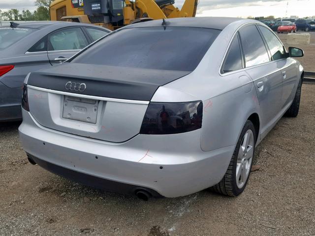 WAUDH74F28N076137 - 2008 AUDI A6 3.2 QUA SILVER photo 4