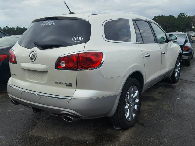 5GALRCED0AJ144127 - 2010 BUICK ENCLAVE CX WHITE photo 4