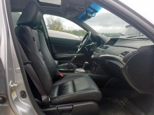 1HGCP26899A154698 - 2009 HONDA ACCORD EXL SILVER photo 5