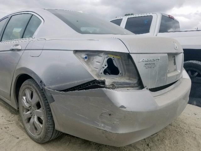 1HGCP26899A154698 - 2009 HONDA ACCORD EXL SILVER photo 9