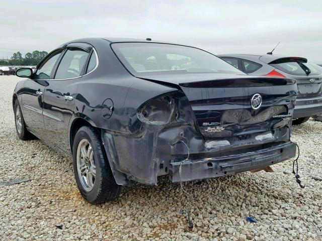 2G4WD532651278482 - 2005 BUICK LACROSSE C BLACK photo 3