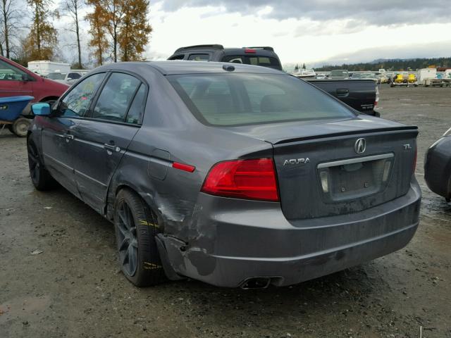 19UUA66214A007602 - 2004 ACURA TL GRAY photo 3