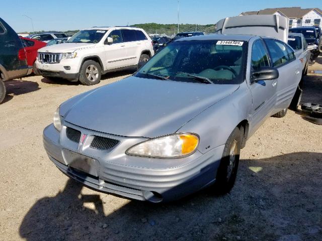 1G2NF52E1YM766015 - 2000 PONTIAC GRAND AM S SILVER photo 2