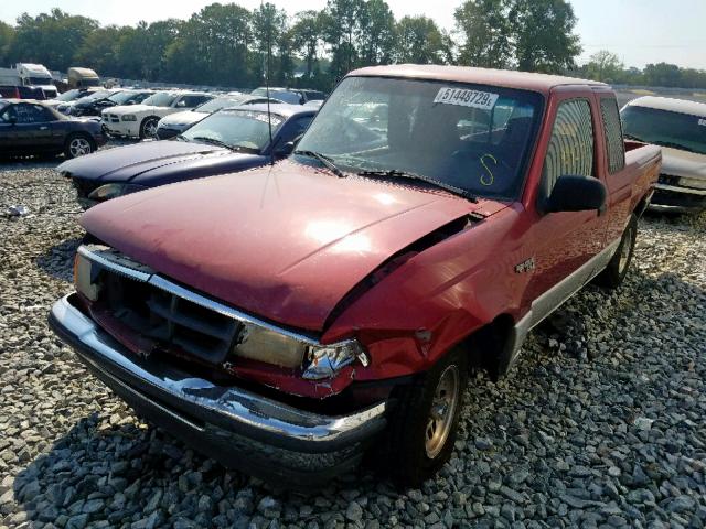 1FTCR14X3RTA05169 - 1994 FORD RANGER SUP BURGUNDY photo 2