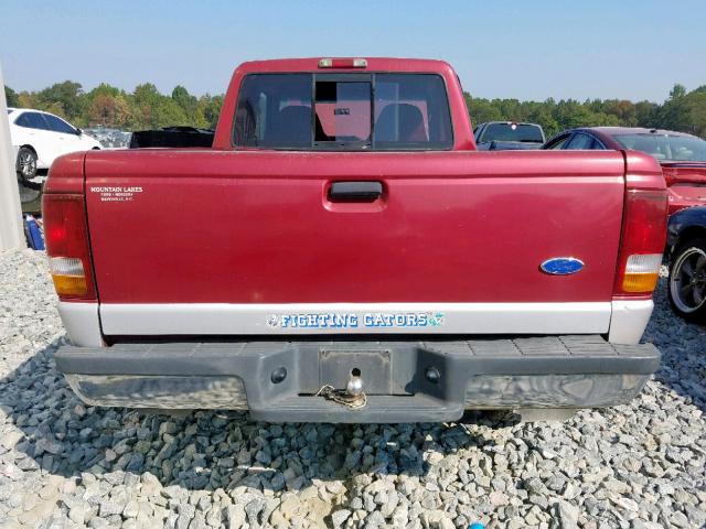 1FTCR14X3RTA05169 - 1994 FORD RANGER SUP BURGUNDY photo 6