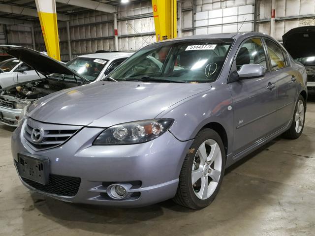 JM1BK323741201776 - 2004 MAZDA 3 S GRAY photo 2