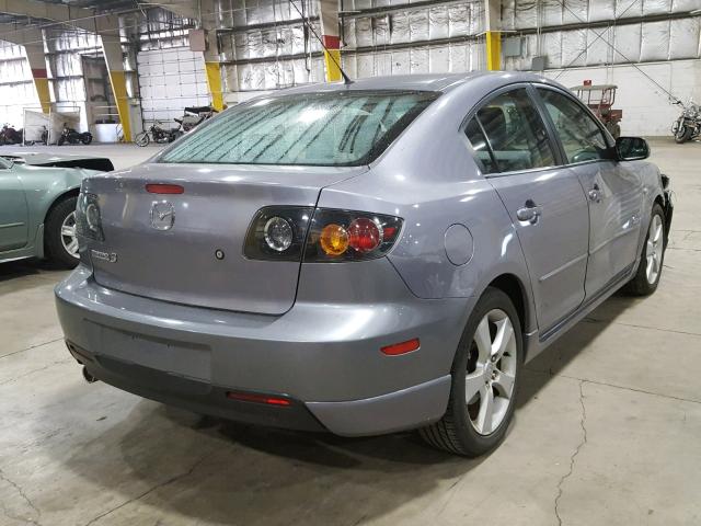 JM1BK323741201776 - 2004 MAZDA 3 S GRAY photo 4