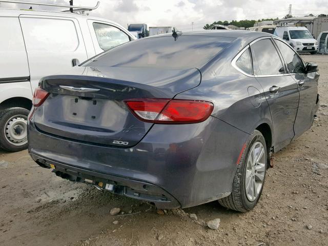 1C3CCCAB5FN636113 - 2015 CHRYSLER 200 LIMITE CHARCOAL photo 4