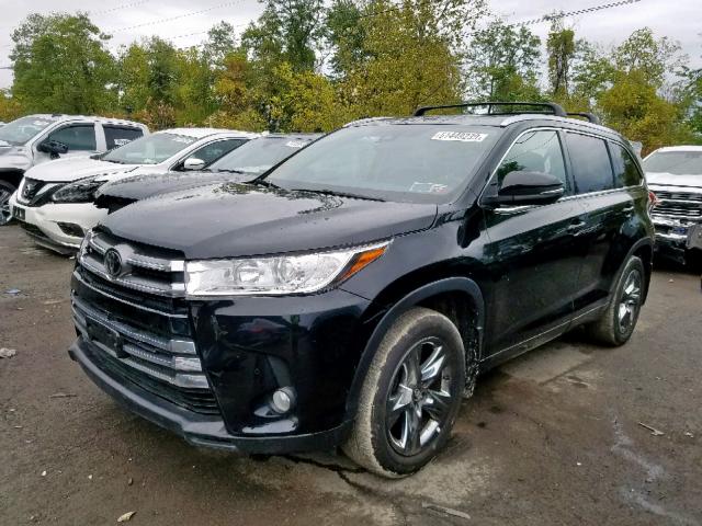 5TDDZRFH7JS820146 - 2018 TOYOTA HIGHLANDER BLACK photo 2