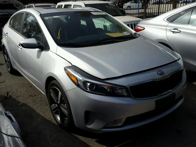 3KPFN4A88JE208482 - 2018 KIA FORTE EX SILVER photo 1