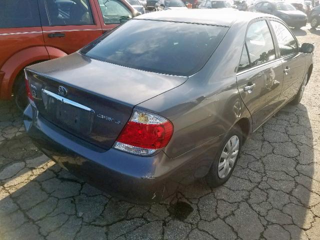 4T1BE32K65U550678 - 2005 TOYOTA CAMRY LE GRAY photo 4