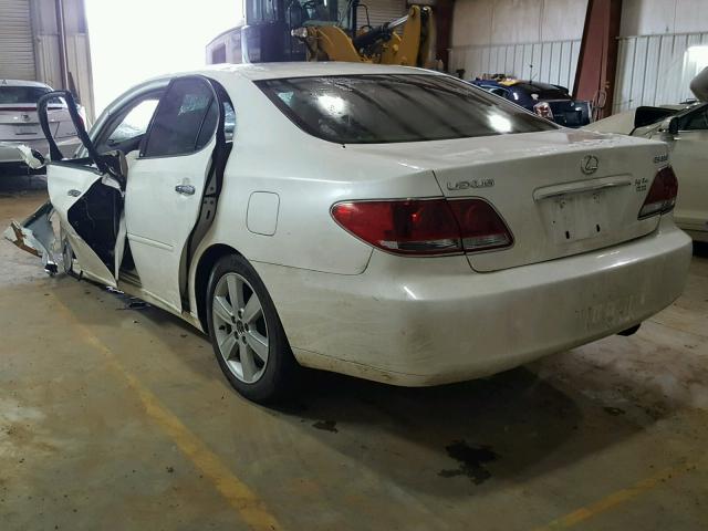 JTHBA30G155092751 - 2005 LEXUS ES 330 WHITE photo 3