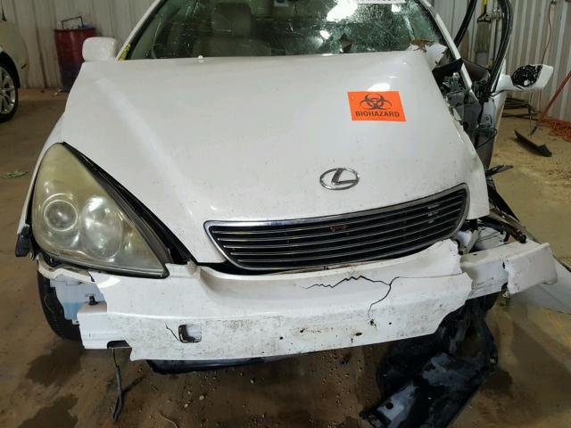 JTHBA30G155092751 - 2005 LEXUS ES 330 WHITE photo 7