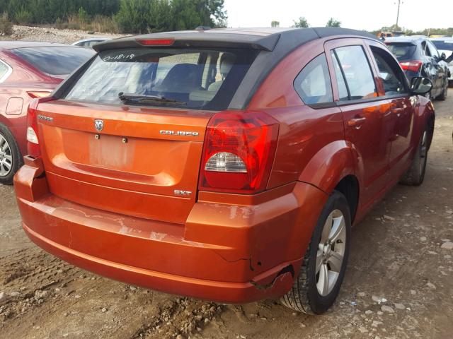 1B3CB4HA1AD632660 - 2010 DODGE CALIBER SX ORANGE photo 4