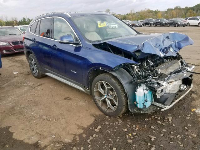 WBXHT3C36H5F82790 - 2017 BMW X1 XDRIVE2 BLUE photo 1