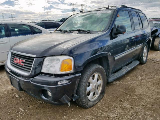 1GKDT13S052220959 - 2005 GMC ENVOY BLACK photo 2