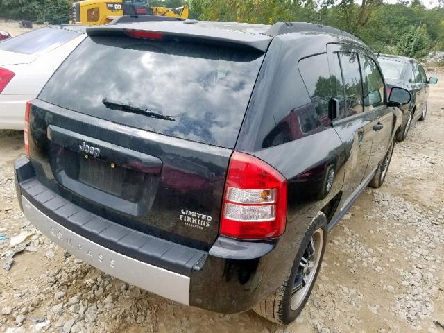 1J8FT57W57D143692 - 2007 JEEP COMPASS LI BLACK photo 4