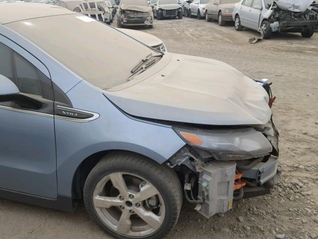 1G1RC6E47FU142577 - 2015 CHEVROLET VOLT GRAY photo 9