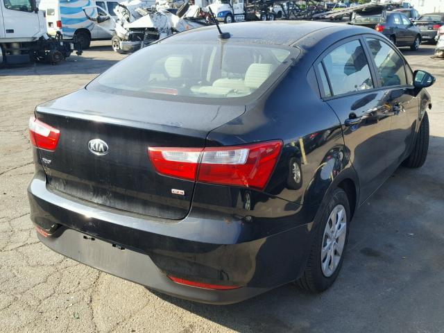 KNADM4A33H6119088 - 2017 KIA RIO LX BLACK photo 4