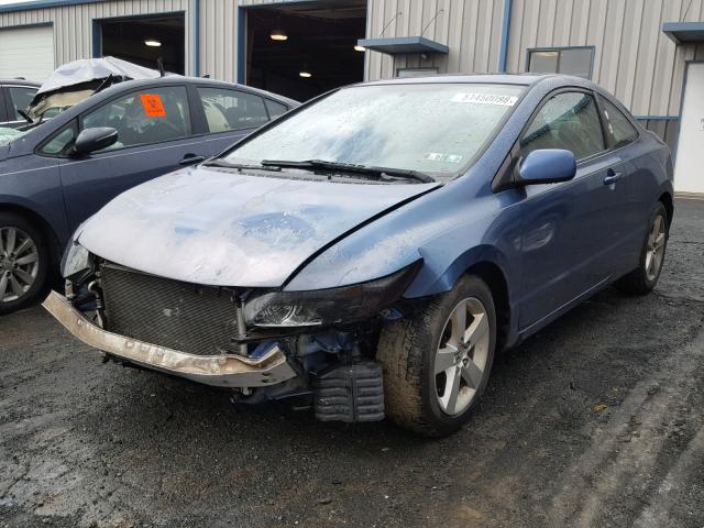 2HGFG12998H517734 - 2008 HONDA CIVIC EXL BLUE photo 2