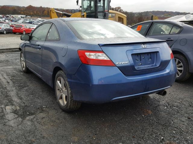 2HGFG12998H517734 - 2008 HONDA CIVIC EXL BLUE photo 3