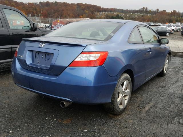 2HGFG12998H517734 - 2008 HONDA CIVIC EXL BLUE photo 4