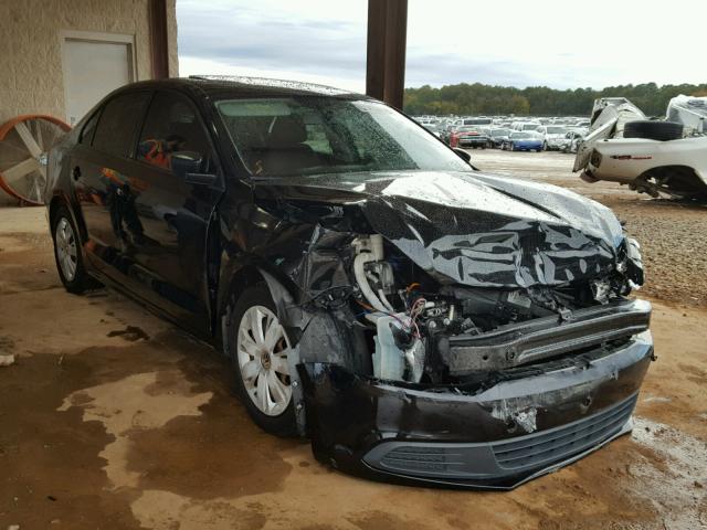 3VW2K7AJ2CM054370 - 2012 VOLKSWAGEN JETTA BASE BLACK photo 1